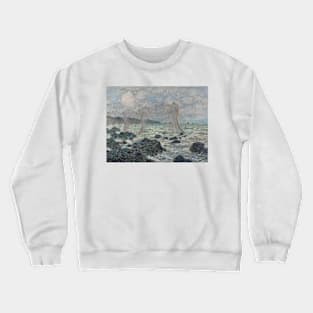 Fishing Nets at Pourville by Claude Monet Crewneck Sweatshirt